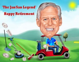 retiring to play golf